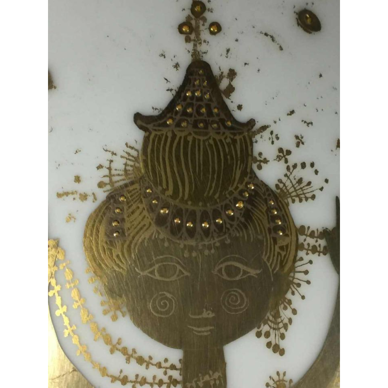 Bjorn Wiinblad " Quatre couleurs " porcelain vase Rosenthal, Studio Linie, 1960