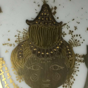 Bjorn Wiinblad "Quatre couleurs " vase porcelaine Rosenthal - Studio Linie, 1960