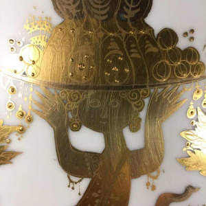 Bjorn Wiinblad "Quatre couleurs " vase porcelaine Rosenthal - Studio Linie, 1960