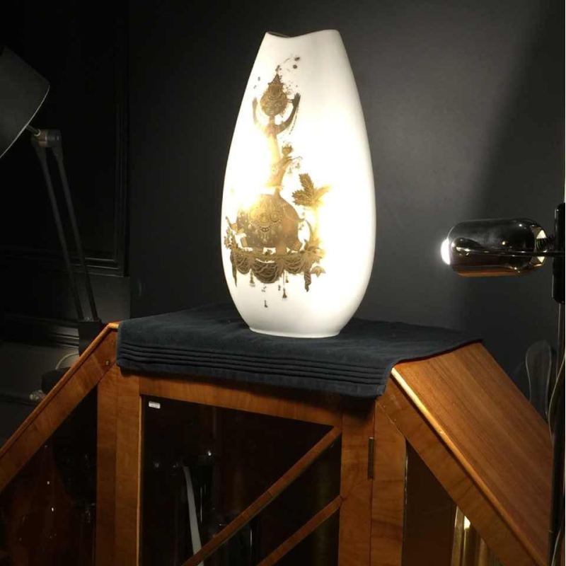 Bjorn Wiinblad " Quatre couleurs " porseleinen vaas Rosenthal, Studio Linie 1960