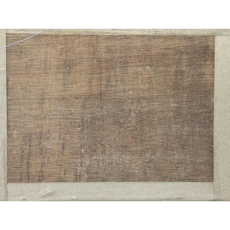 Yvonne TELLIER «Dorp van de Ardennen. Vresse ? » schilderij olie op panel