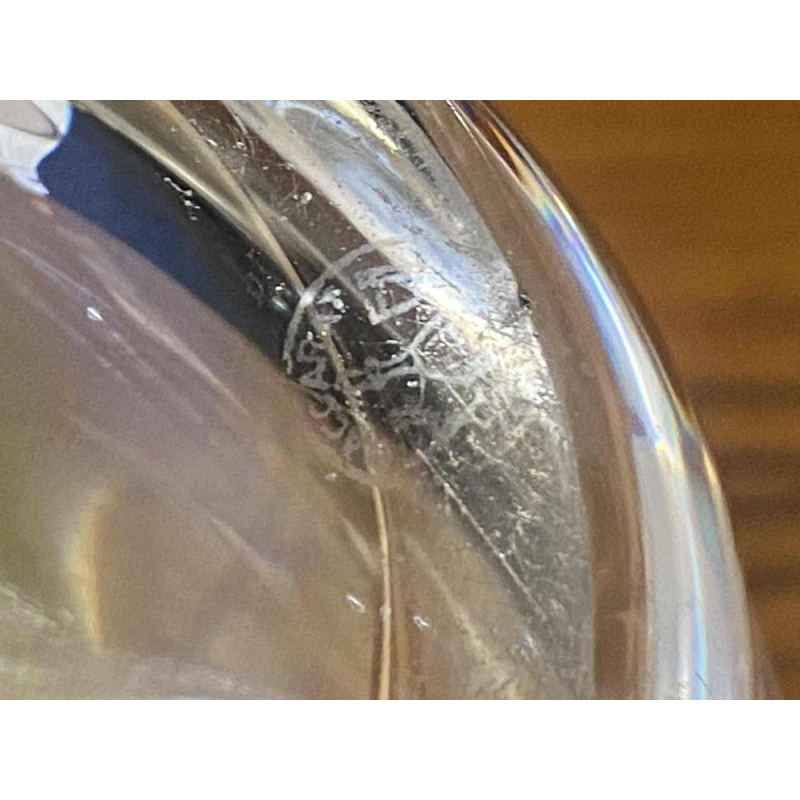 Baccarat large unique crystal vase 1960 France