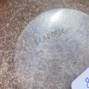 Veronese voor Murano, glazen vaas verguld met fijn goud, Italy ca 1960