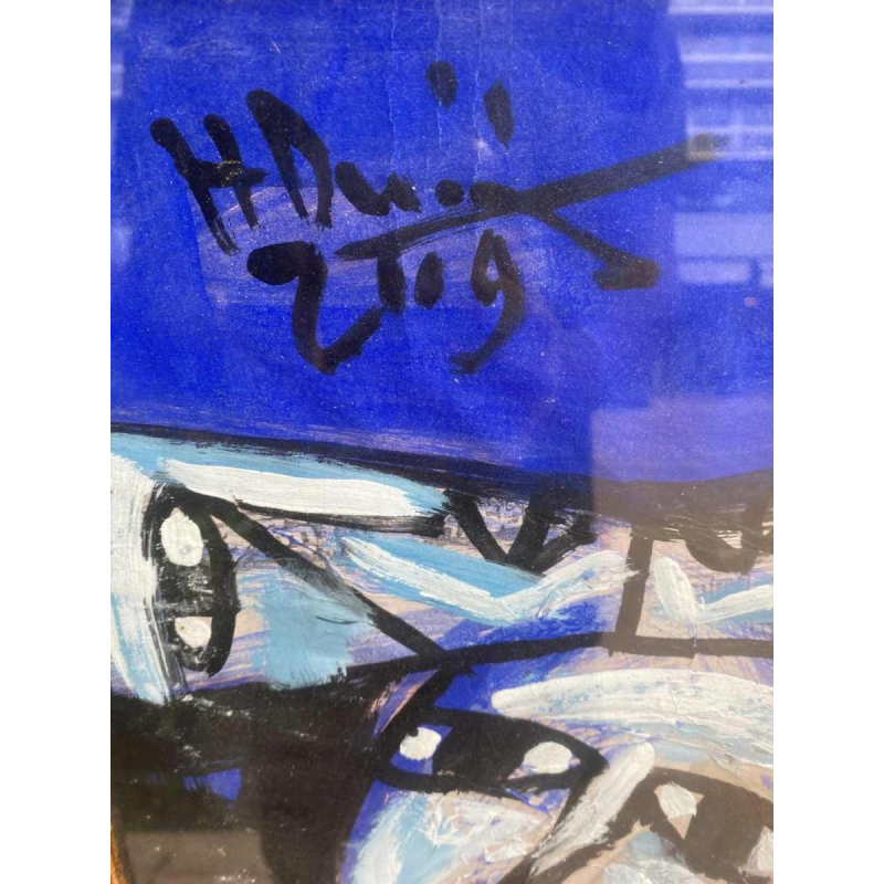 Tran Huu Duong, abstract figuratief schilderij, gesigneerd en gedateerd 2009