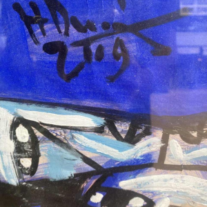 Tran Huu Duong, abstract figurative painting, signed and dated 2009