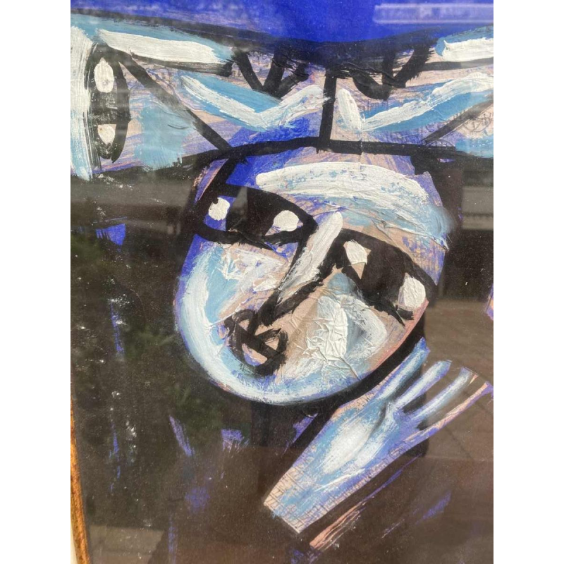 Tran Huu Duong, abstract figuratief schilderij, gesigneerd en gedateerd 2009