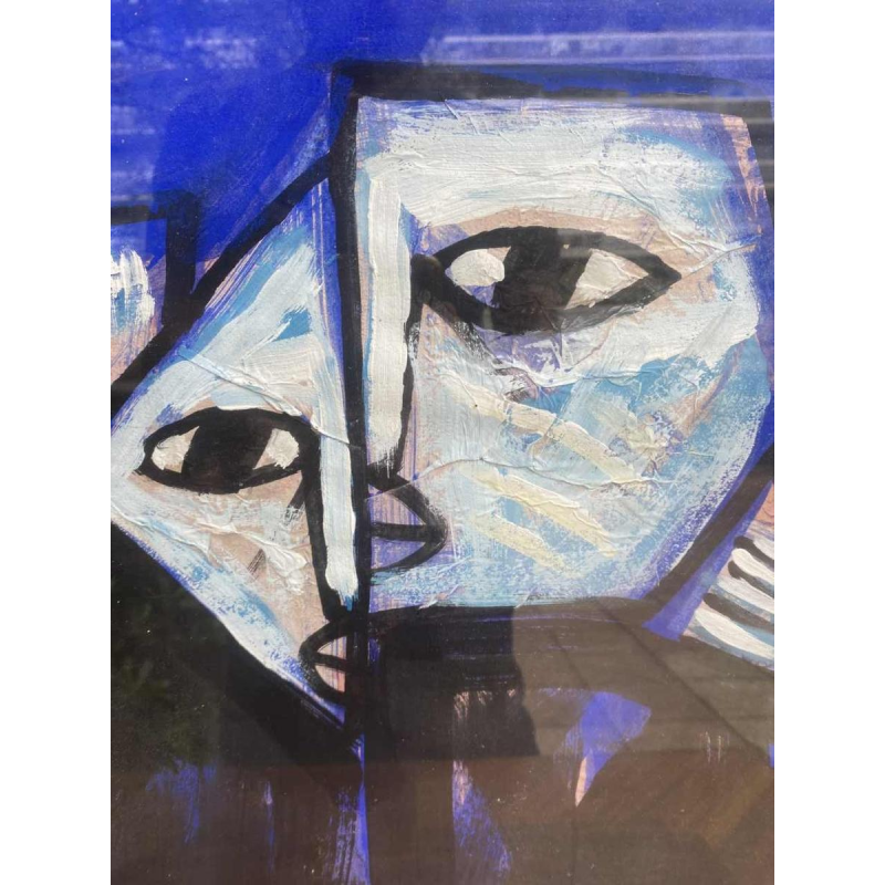 Tran Huu Duong, abstract figuratief schilderij, gesigneerd en gedateerd 2009