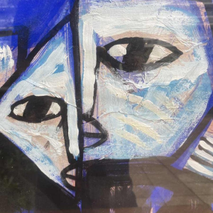 Tran Huu Duong, abstract figuratief schilderij, gesigneerd en gedateerd 2009