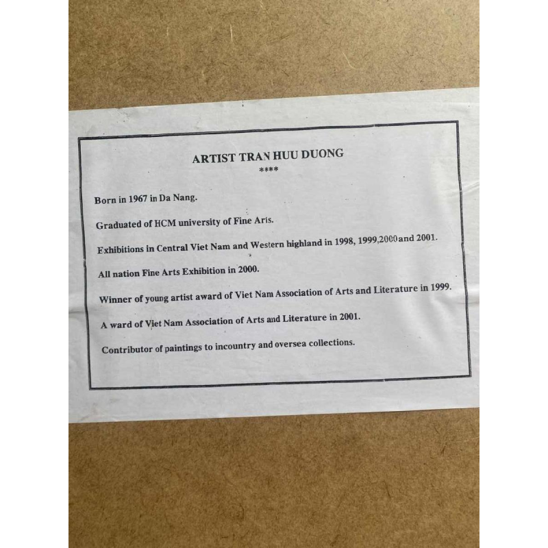 Tran Huu Duong, abstract figuratief schilderij, gesigneerd en gedateerd 2009