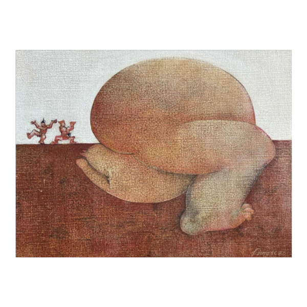 Simone TOUSSAINT schilderij oiie op doek