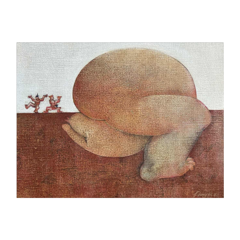 Simone TOUSSAINT peinture huile sur toile