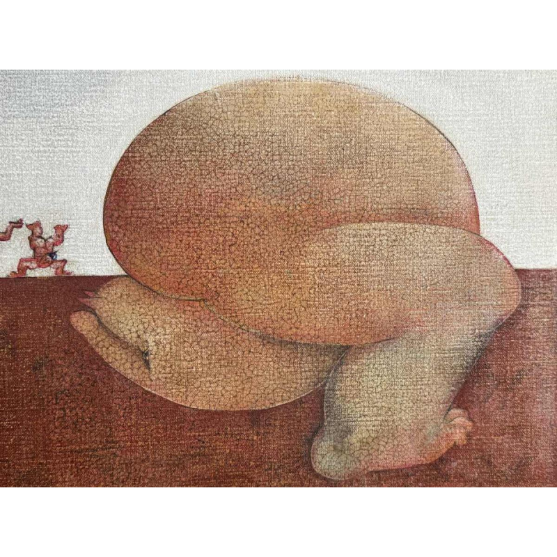 Simone TOUSSAINT schilderij oiie op doek