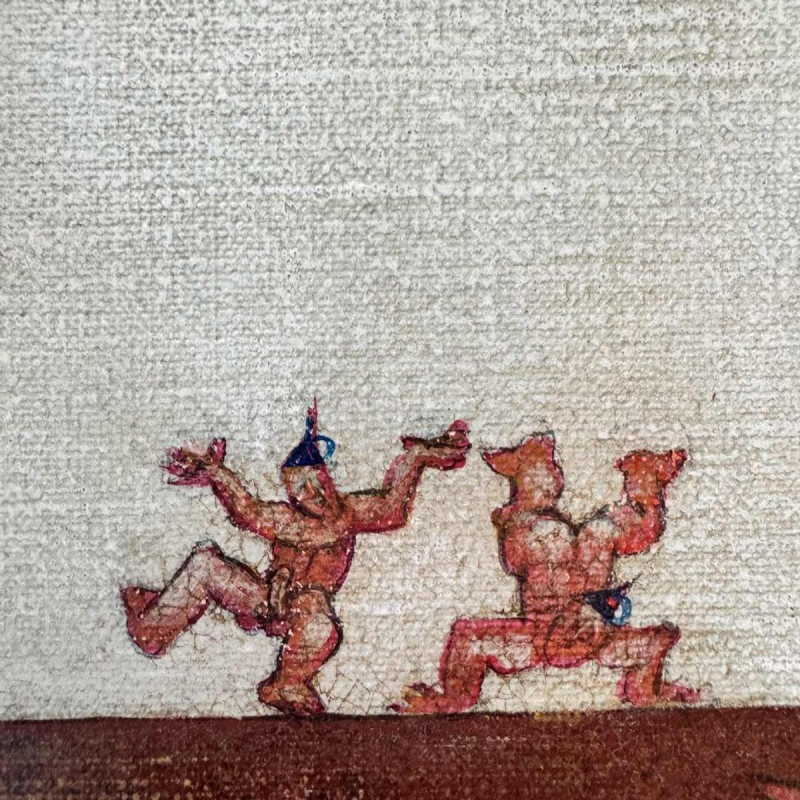 Simone TOUSSAINT schilderij oiie op doek