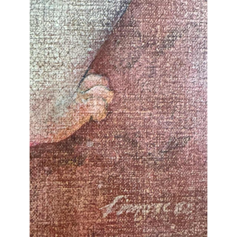 Simone TOUSSAINT peinture huile sur toile