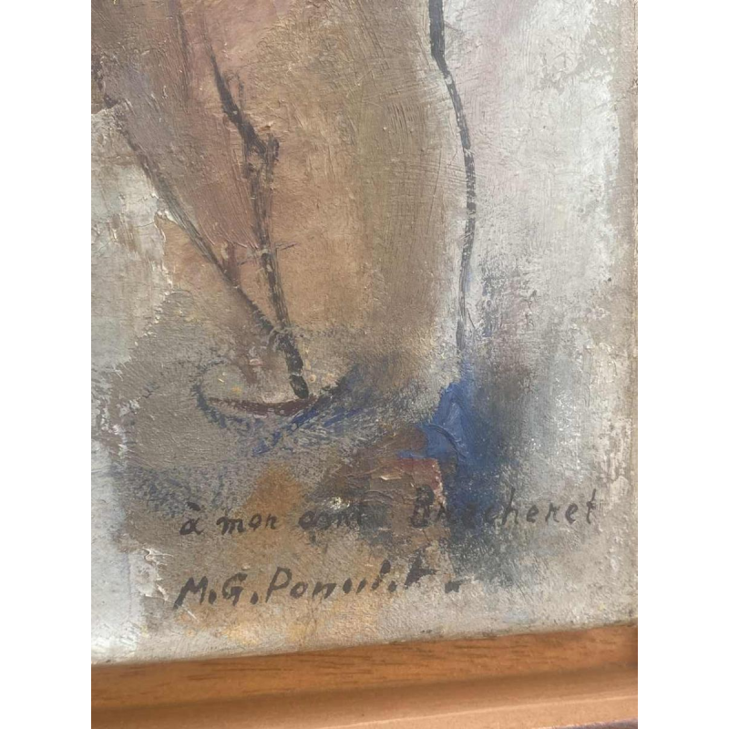 Maurice Georges Poncelet Naakte vrouwen bij de molen olieverf op doek Art Deco