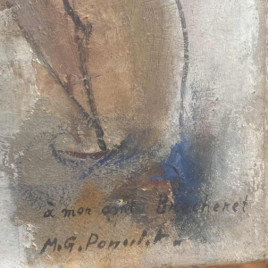 Maurice Georges Poncelet Naakte vrouwen bij de molen olieverf op doek Art Deco