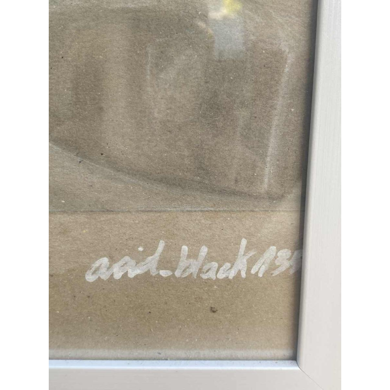 Chaima Bhouri 'Reflexie translucide' potloodtekening op papier