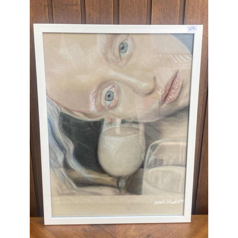 Chaima Bhouri Reflexion translucide pencil drawing on paper