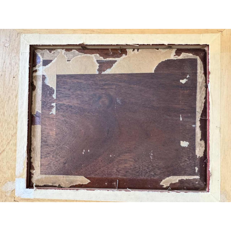 Joseph MANESSE “Landscape with herd by the river“ painting oil on pannel