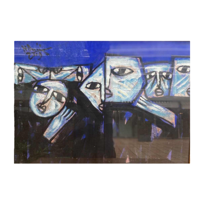 Magnifique tableau signé Tran Huu Duong huile sur toile