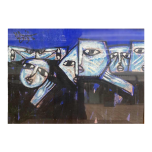 Prachtig schilderij door Anh Duong olieverf op doek