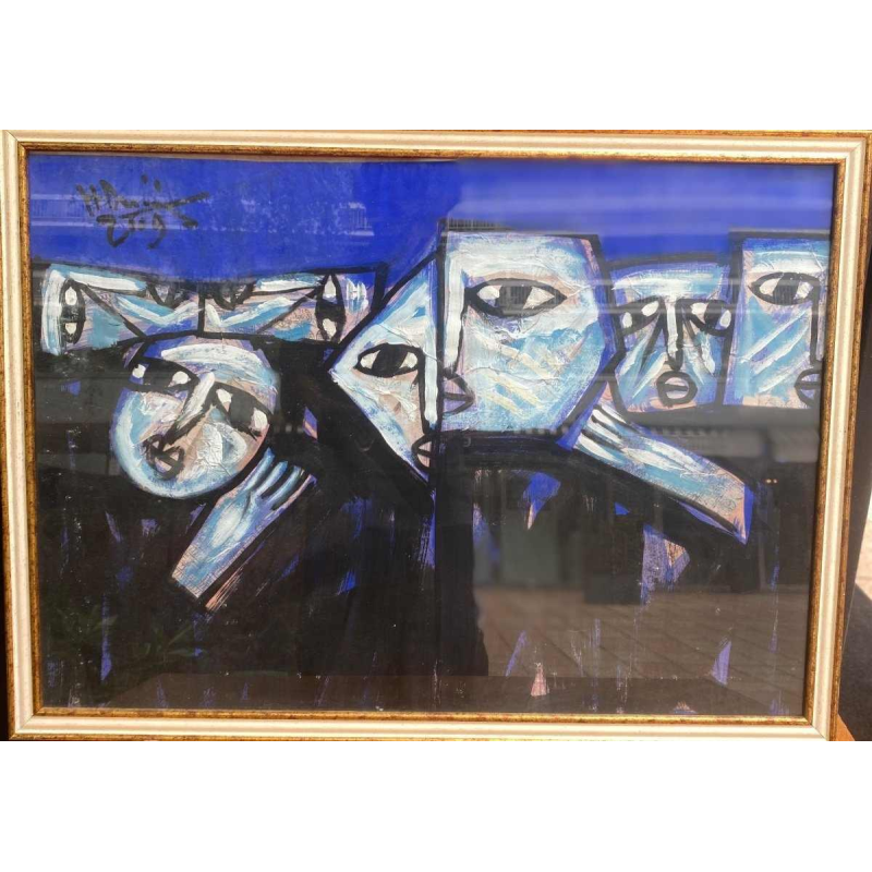 Magnifique tableau signé Tran Huu Duong huile sur toile