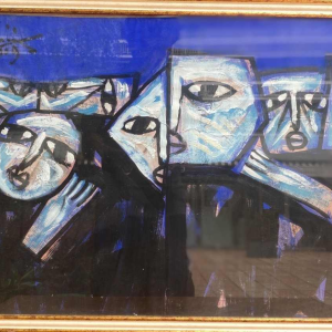 Prachtig schilderij door Anh Duong olieverf op doek