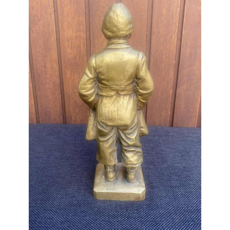 Giuseppe M. Picciole, bronzen sculptuur van een jongen, ca 1900