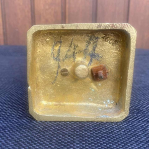 Giuseppe M. Picciole, bronzen sculptuur van een jongen, ca 1900