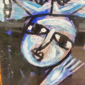 Prachtig schilderij door Anh Duong olieverf op doek