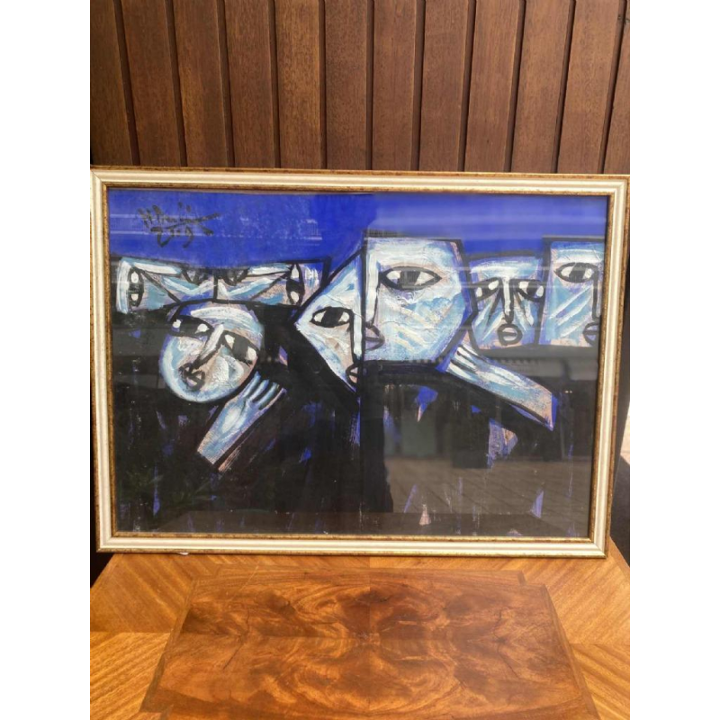 Magnifique tableau signé Tran Huu Duong huile sur toile