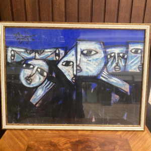 Prachtig schilderij door Anh Duong olieverf op doek