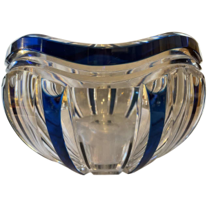 Val Saint-Lambert Art Deco crystal bowl, 1930s, created by Joseph Simon