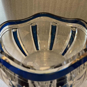 Val Saint-Lambert coupe art déco en cristal époque 1930 création Joseph Simon