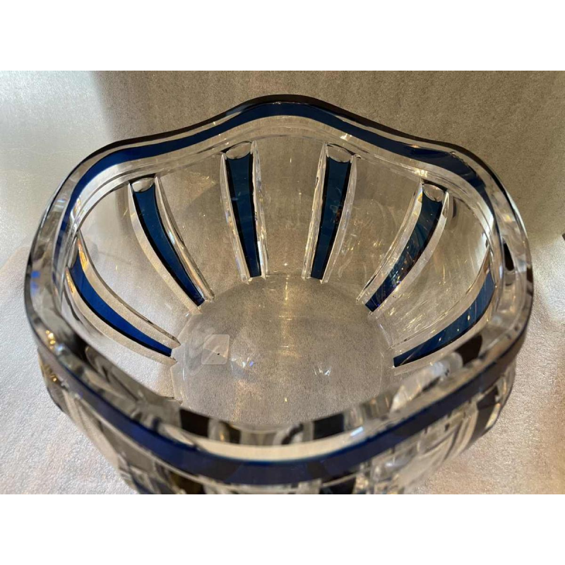 Val Saint-Lambert coupe art déco en cristal époque 1930 création Joseph Simon