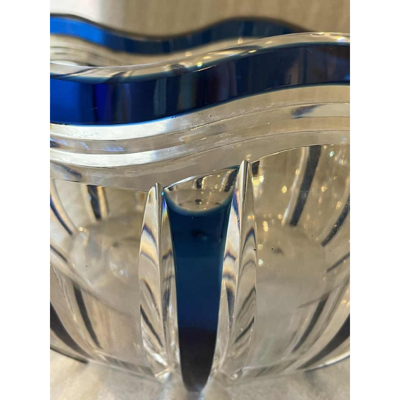 Val Saint-Lambert Art Deco crystal bowl, 1930s, created by Joseph Simon