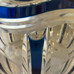 Val Saint-Lambert coupe art déco en cristal époque 1930 création Joseph Simon