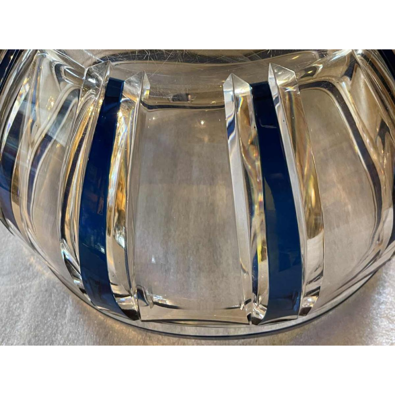 Val Saint-Lambert coupe art déco en cristal époque 1930 création Joseph Simon