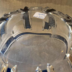 Art Deco kristallen schaal van Val Saint-Lambert, jaren 30, gemaakt door Joseph Simon