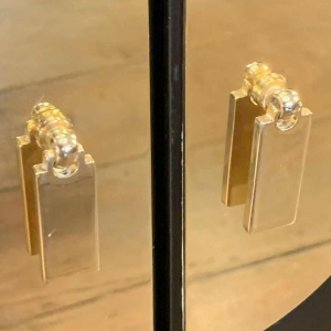 MAISON JANSEN , Chinese Modern Black Brass Lacquered Marble Top Credenza, 1970s