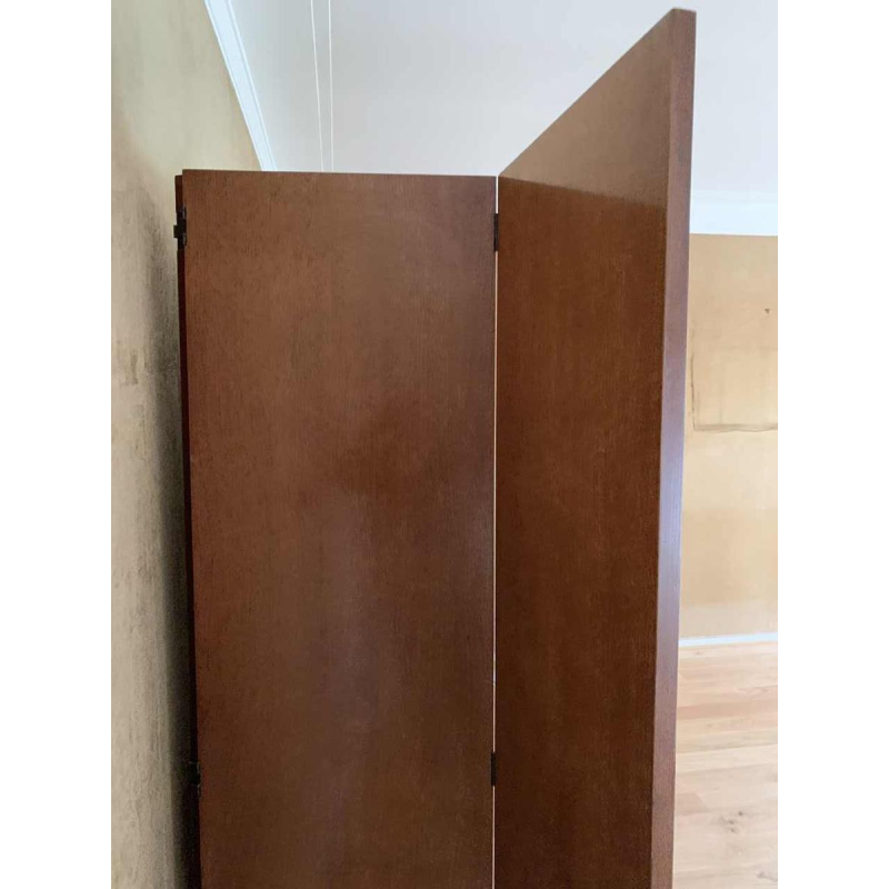 Grand paravent japonisant, style Art DÃ©co, Huile sur panneau signÃ© W. Houben