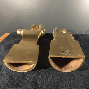 Hugo Rabaey " Homme & Femme " sculpture cubiste mobile démontable en bronze 1977