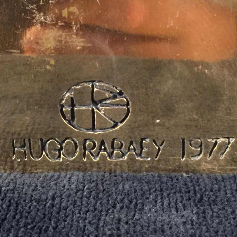 Hugo Rabaey "Man & Vrouw" verwijderbare kubistische beweegbare bronzen sculptuur