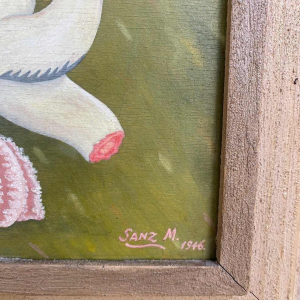 Tableau signé M. Sanz 1946