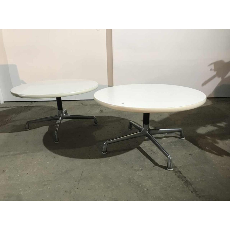 CHARLES & RAY EAMES, rare pair of side tables HERMAN MILLER edition, ca 1970