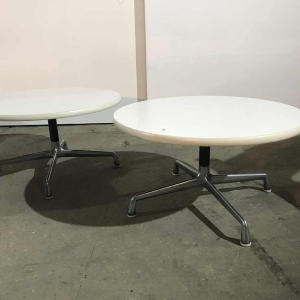 CHARLES & RAY EAMES, rare pair of side tables HERMAN MILLER edition, ca 1970