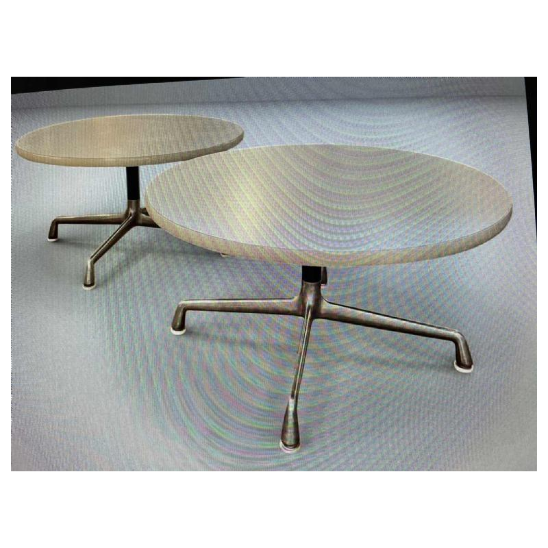 CHARLES & RAY EAMES, rare pair of side tables HERMAN MILLER edition, ca 1970