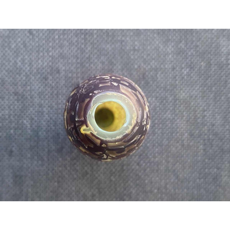 DE VEZ "Meer van Annecy landschap" Art Nouveau cameo glazen vaas, ca 1900