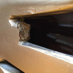 Large wall light sunburst / mirror witch, gilded resin, 2 levels, Belgium 1960