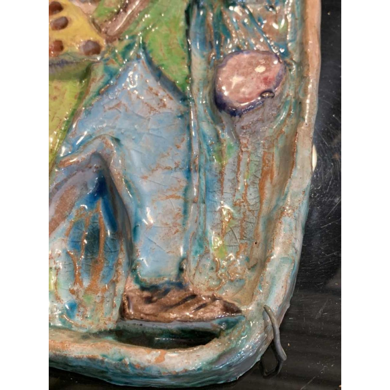 GIOVANNI DE SIMONE " Orange Seller " Early Abstract Sicilian Pottery 1960s